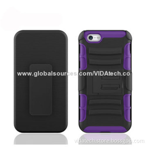 Combo Holster/2-in-1 Silicone and PC Case for iPhone 6, Manufacturer